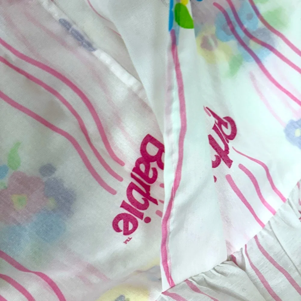 NWOT Vintage Barbie pillow sham standard size sham with ruffle edge